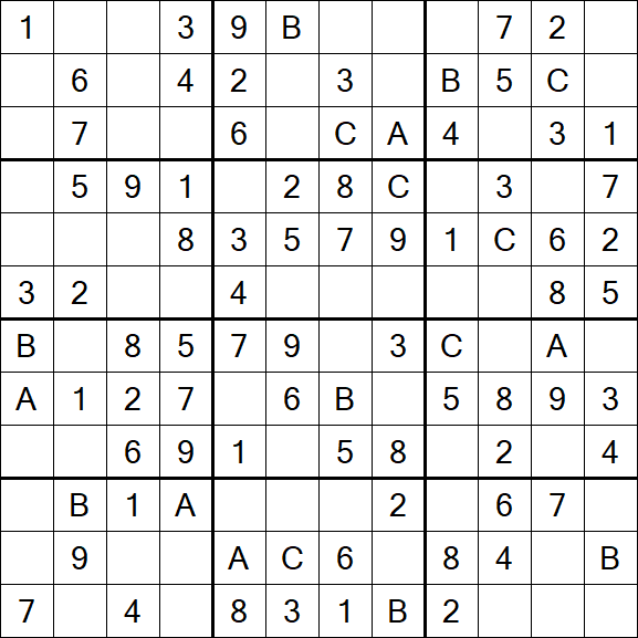 Sudoku 12x12 - Simple
