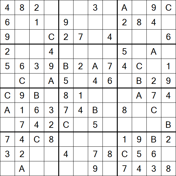 Sudoku 12x12 - Simple