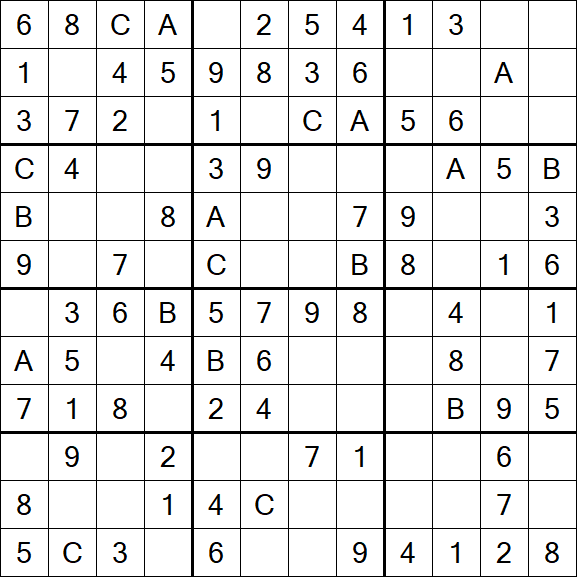 Sudoku 12x12 - Simple