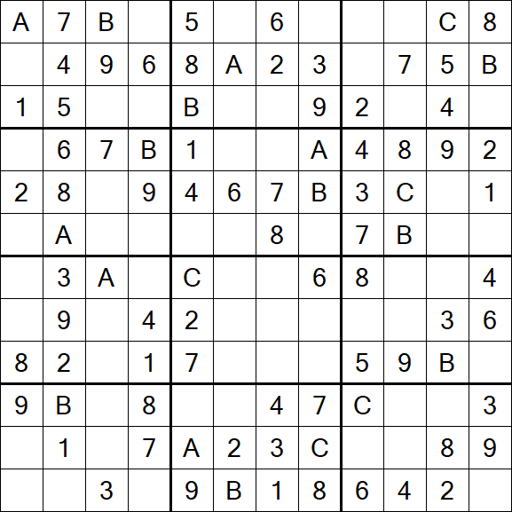 Sudoku 12x12 - Fácil
