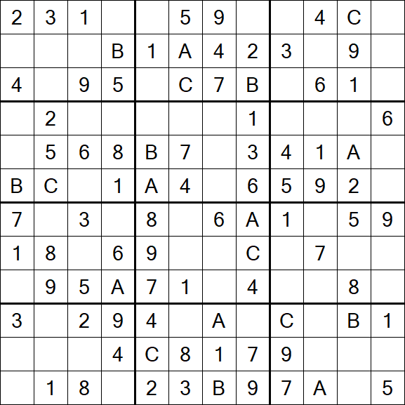 Sudoku 12x12 - Fácil