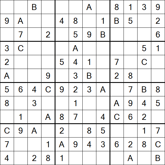 Sudoku 12x12 - Fácil