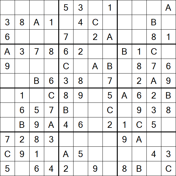 Sudoku 12x12 - Fácil