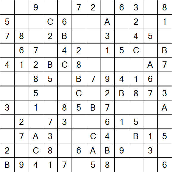 Sudoku 12x12 - Fácil