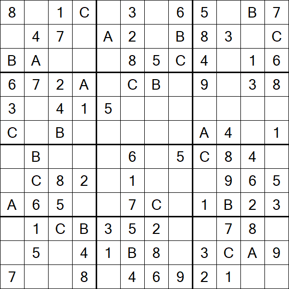 Sudoku 12x12 - Simple