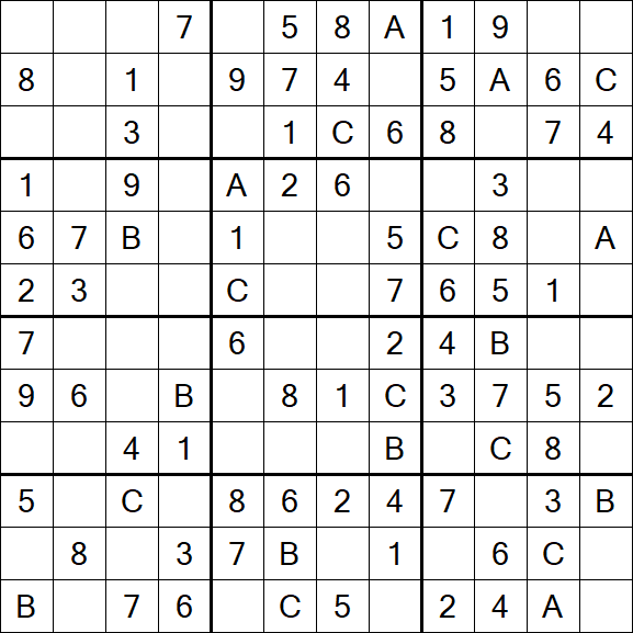 Sudoku 12x12 - Fácil