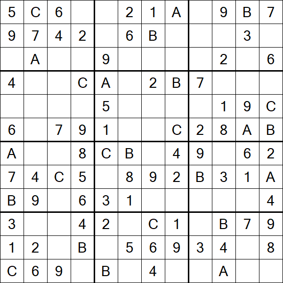 Sudoku 12x12 - Fácil