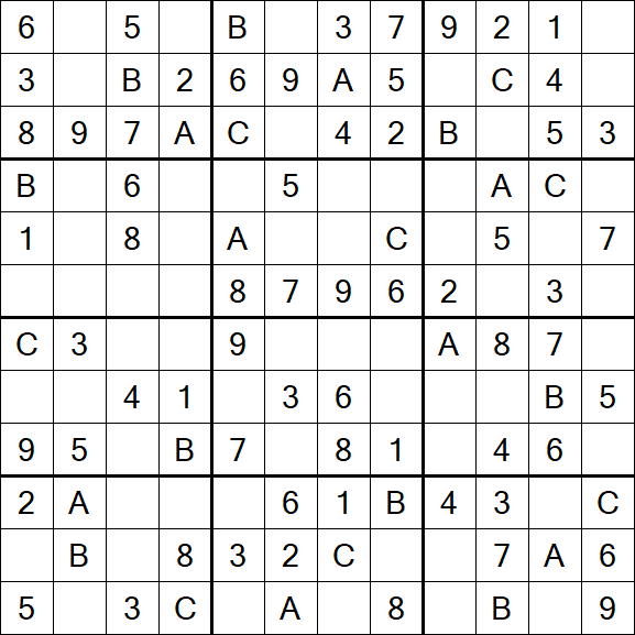 Sudoku 12x12 - Fácil