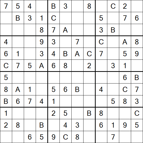 Sudoku 12x12 - Fácil