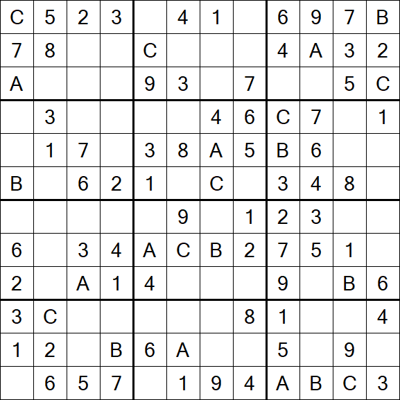 Sudoku 12x12 - Fácil
