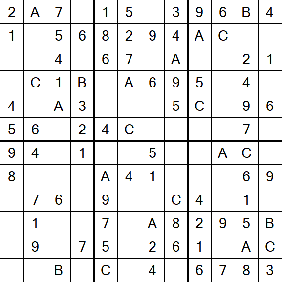 Sudoku 12x12 - Fácil