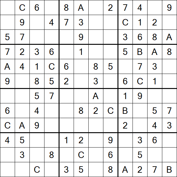 Sudoku 12x12 - Fácil