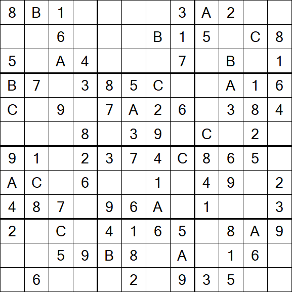 Sudoku 12x12 - Fácil
