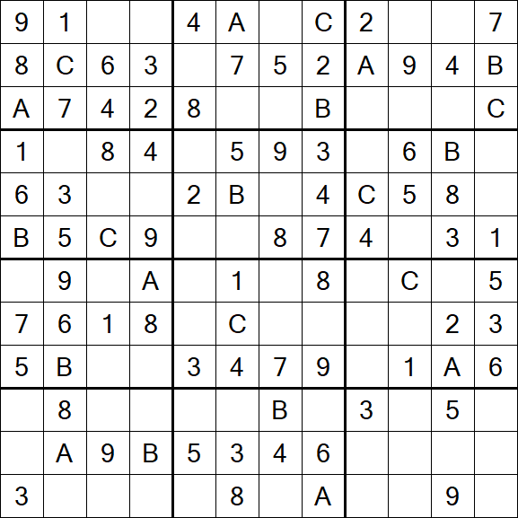 Sudoku 12x12 - Fácil