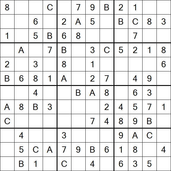 Sudoku 12x12 - Fácil