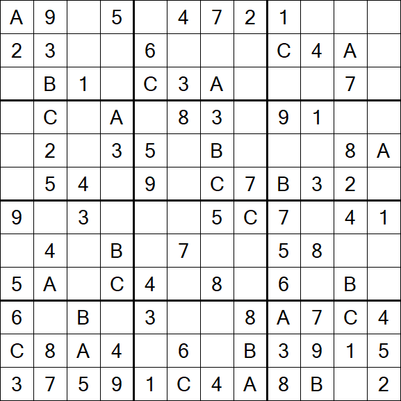 Sudoku 12x12 - Fácil