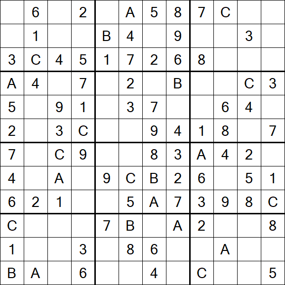 Sudoku 12x12 - Simple