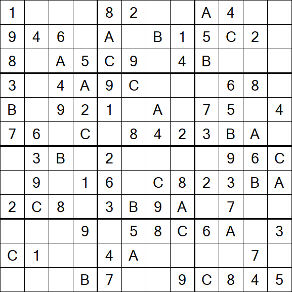 Sudoku 12x12 - Simple