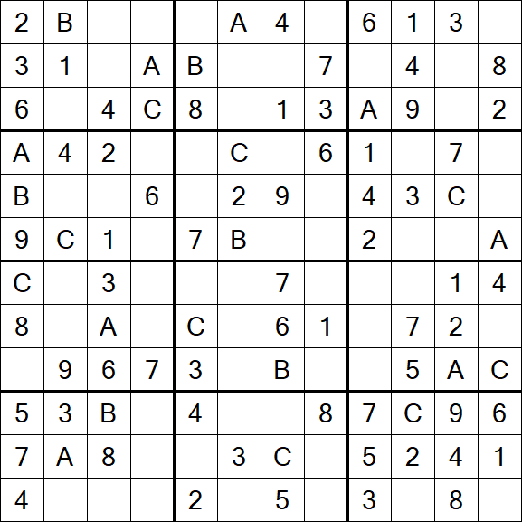 Sudoku 12x12 - Simple