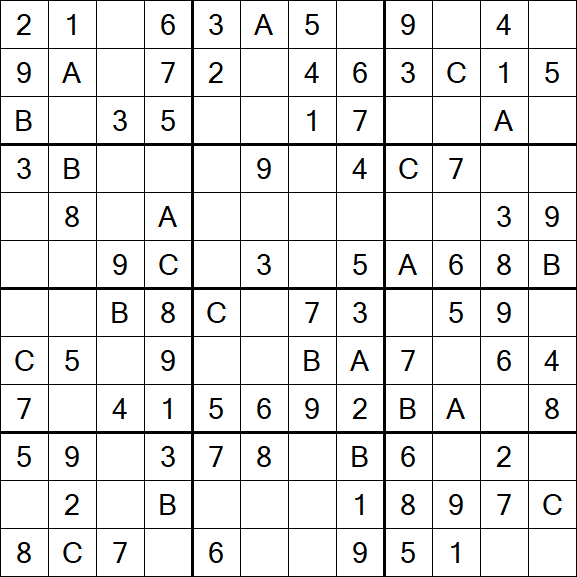 Sudoku 12x12 - Fácil