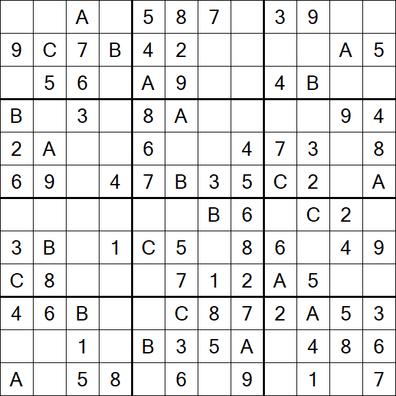 Sudoku 12x12 - Simple