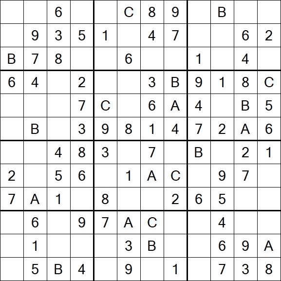 Sudoku 12x12 - Simple