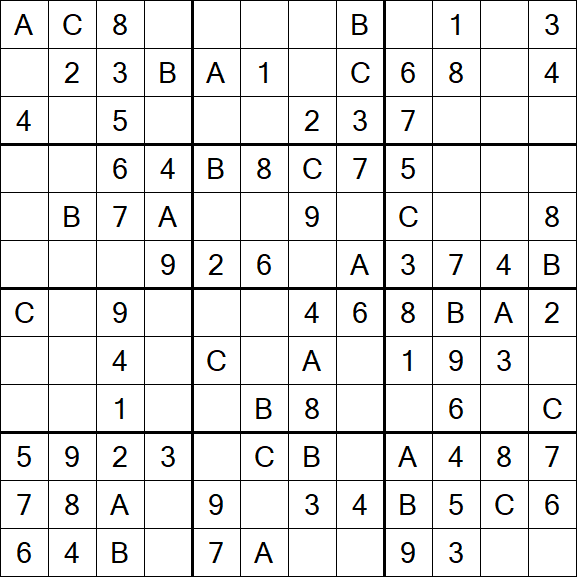 Sudoku 12x12 - Simple