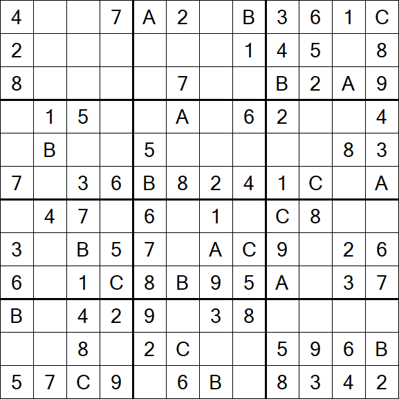 Sudoku 12x12 - Simple