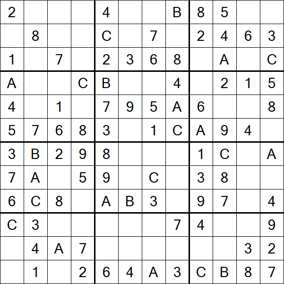 Sudoku 12x12 - Simple