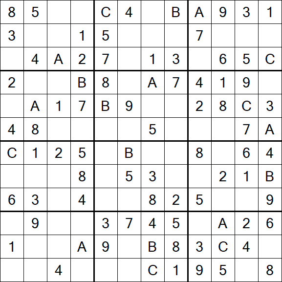 Sudoku 12x12 - Simple
