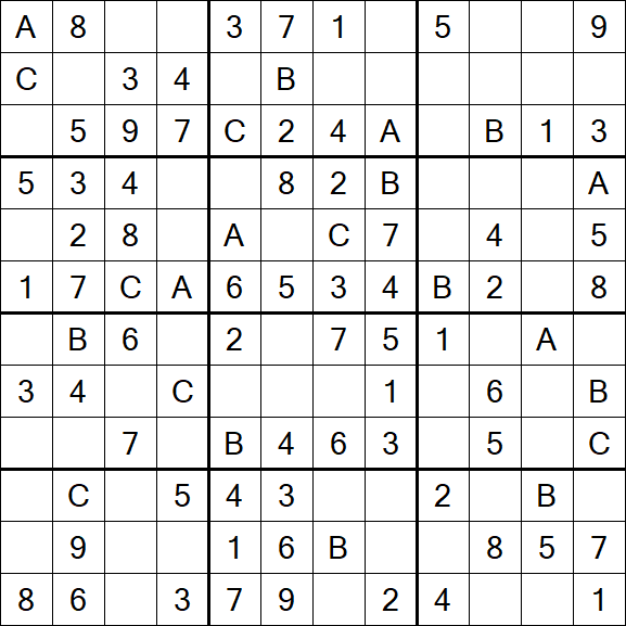 Sudoku 12x12 - Simple