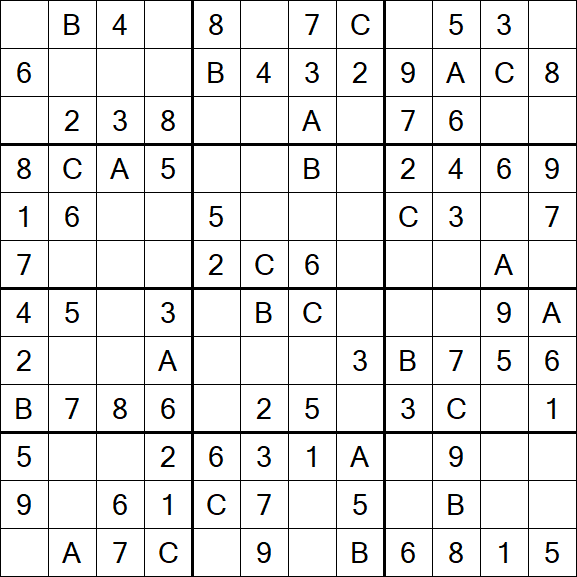 Sudoku 12x12 - Simple