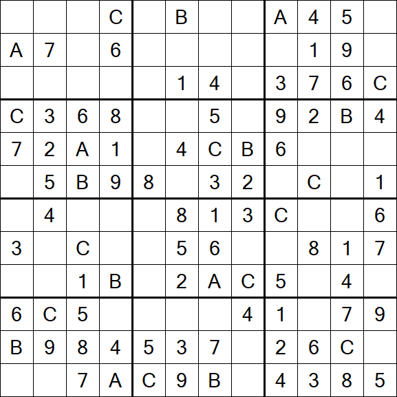 Sudoku 12x12 - Simple