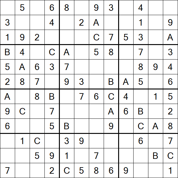 Sudoku 12x12 - Simple