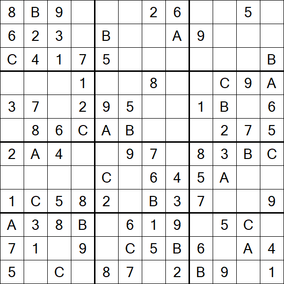 Sudoku 12x12 - Easy