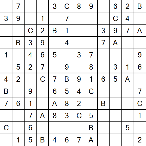 Sudoku 12x12 - Easy
