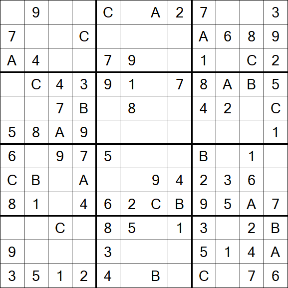Sudoku 12x12 - Easy