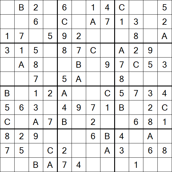 Sudoku 12x12 - Easy