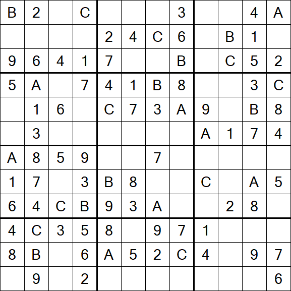 Sudoku 12x12 - Easy