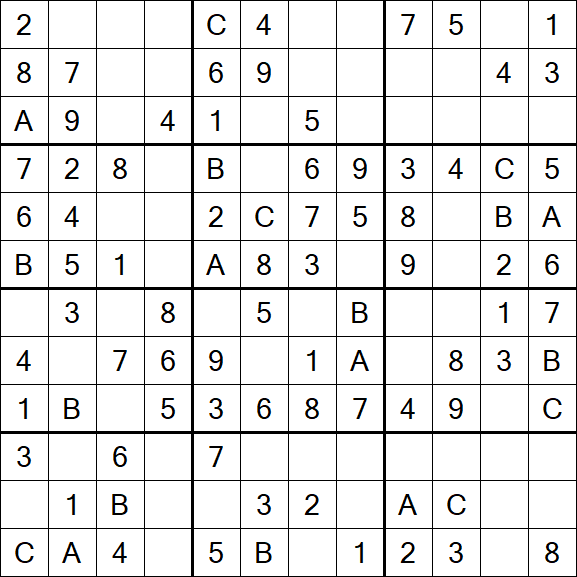 Sudoku 12x12 - Easy