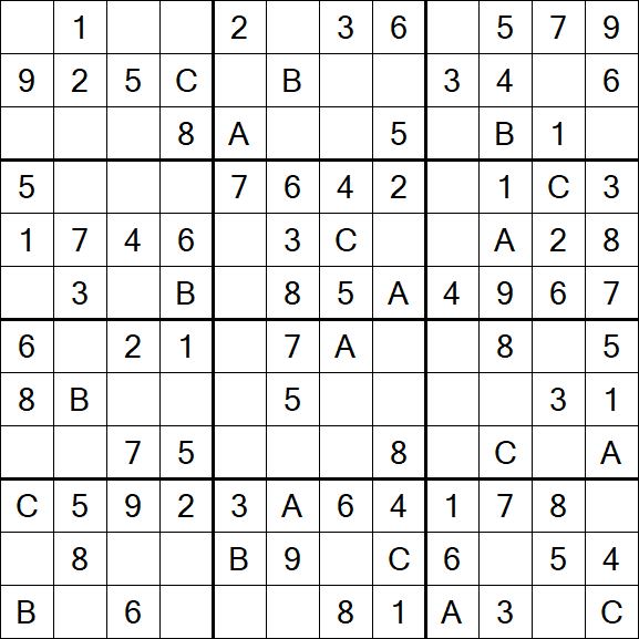 Sudoku 12x12 - Easy
