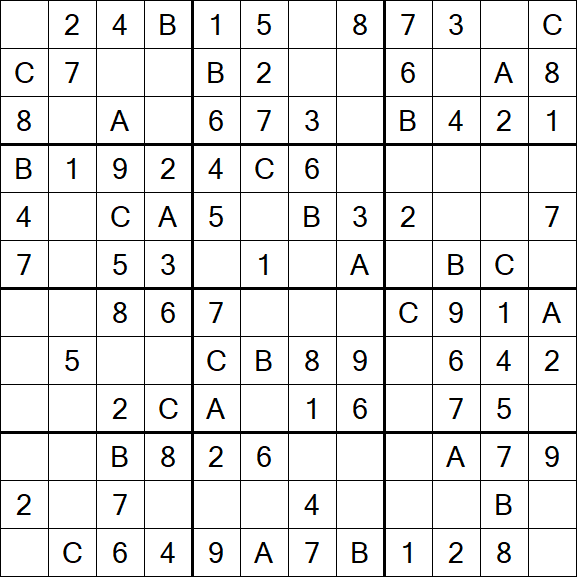 Sudoku 12x12 - Easy