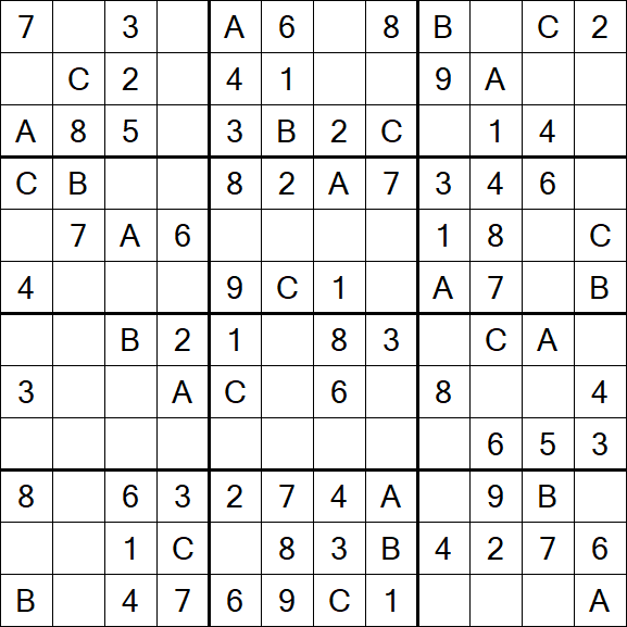 Sudoku 12x12 - Easy