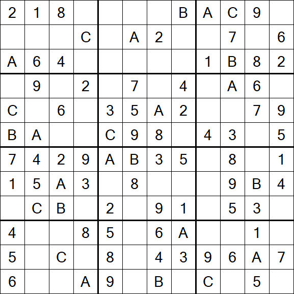Sudoku 12x12 - Easy