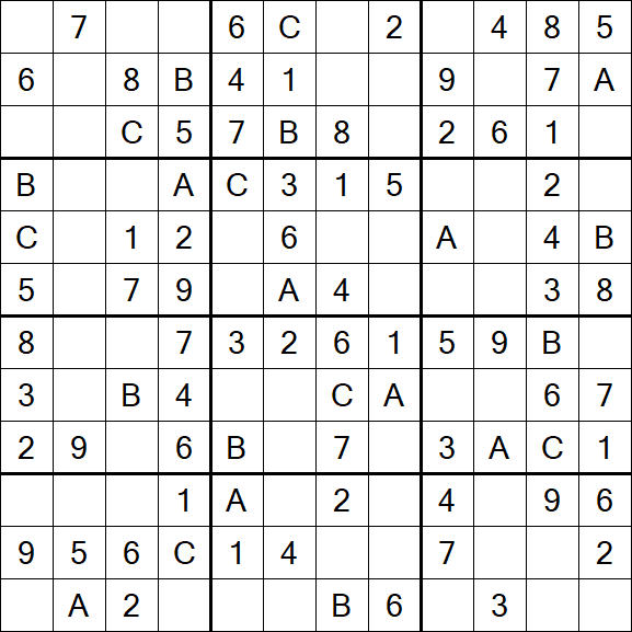 Sudoku 12x12 - Easy