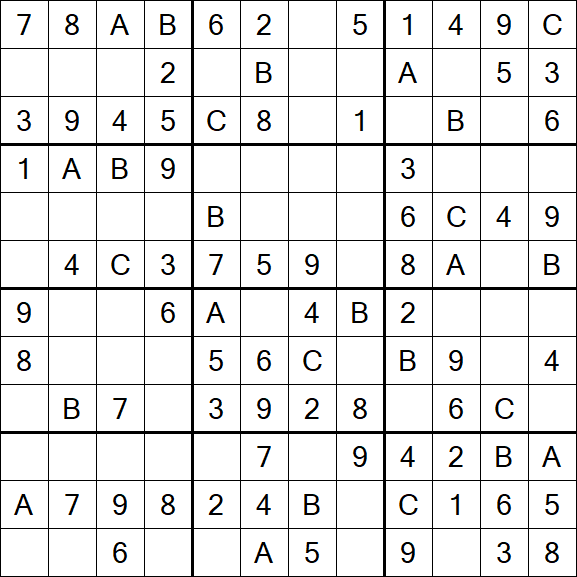 Sudoku 12x12 - Easy