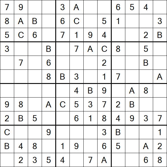 Sudoku 12x12 - Easy
