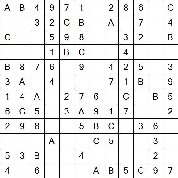 Sudoku 12x12 - Easy