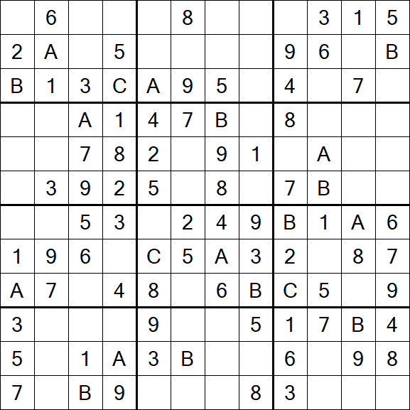 Sudoku 12x12 - Easy