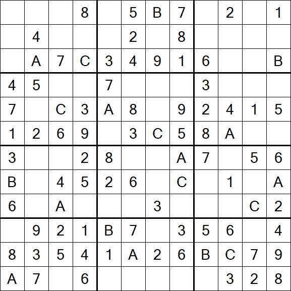 Sudoku 12x12 - Easy